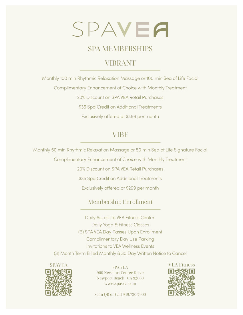 Spa Membership at SPAVea